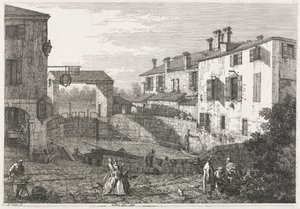 Views: The Canal Lock at Dolo by Antonio Canaletto