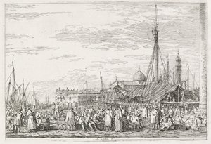 Views: The Market on the Molo by Antonio Canaletto
