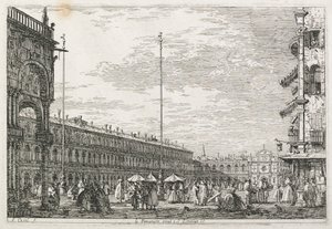 Views: The Procurators Palace and the Church of St. Geminien, Venice by Giovanni Antonio Canal