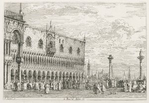 Views: The Stone of Proclamation at Venice by Antonio Canaletto