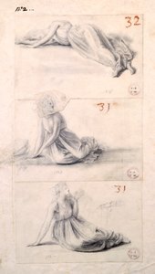 Female figure in three different positions by Antonio Canova