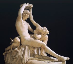 Venus Crowning Love by Antonio Canova, Plaster Model by Antonio Canova