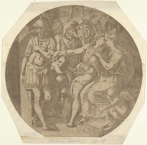 A Man Saying His Farewells to a Woman by Antonio Fantuzzi