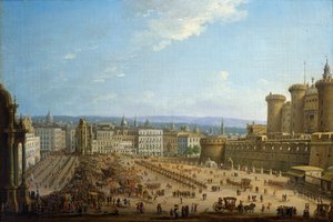 Festival of Four Altars in Naples, by Antonio Joli by Antonio Joli