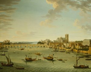 The Thames from the Terrace of Somerset House Looking Towards Westminster