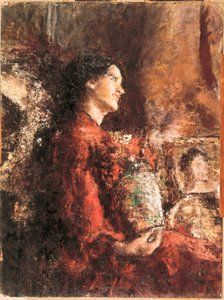 Lidia, late 19th-early 20th century by Antonio Mancini