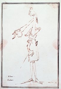 Portrait of Filippo Balatri, Italian castrato. Caricature by Anton Maria Zanetti by Antonio Maria Zanetti