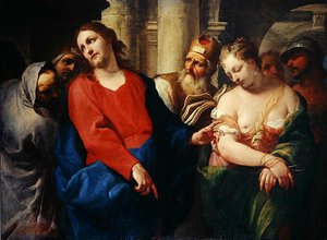 The Adulteress before Christ by Antonio Molinari