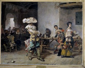 Braggarts at an Inn by Antonio Munoz Degrain