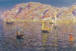 View of the Bay of Palma de Mallorca by Antonio Munoz Degrain