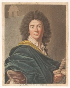 Portrait of Artist Hyacinthe Rigaud by Antonio Pazzi