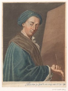 Portrait of Artist Johann Justin Preissler (Portraits of Artists) by Antonio Pazzi