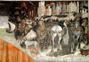 Saint George Delivering the Princess of Trebizonde (detail) by Antonio Pisanello