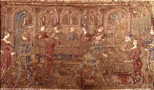 The Conviction of Herod, tapestry depicting scenes from the life of the saint by Antonio Pollaiuolo