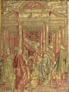 Zacharias Leaving the Temple, tapestry depicting scenes from the life of St. John the Baptist