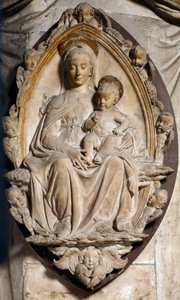 Virgin and Child in Mandorla by Antonio Rossellino