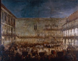 Arrival of princess Amalie of Saxony in Padua
