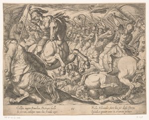 Alexander the Great Fights the Persians by Antonio Tempesta