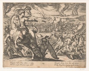 Darius Flees the Battlefield (The Deeds of Alexander the Great series) by Antonio Tempesta