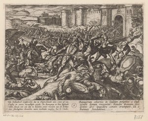 The Romans are defeated by the Dutch troops at Bonn by Antonio Tempesta