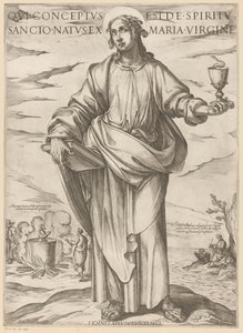 Saint John (Christ, Mary, and the Apostles) by Antonio Tempesta