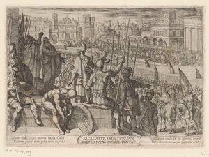 Elisha Brings the Blinded Syrian Army to the King of Israel by Antonio Tempesta