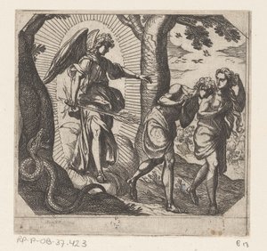 Expulsion from Paradise by Antonio Tempesta