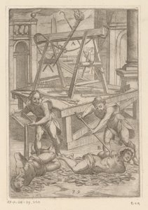Torture with Boiling Oil (Tortures Endured by Christian Martyrs) by Antonio Tempesta