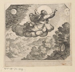 God Creates the Sun, the Moon, and the Stars (The Creation) by Antonio Tempesta