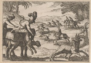 Hunting Antelopes by Antonio Tempesta