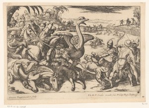 Ostrich Hunt by Antonio Tempesta