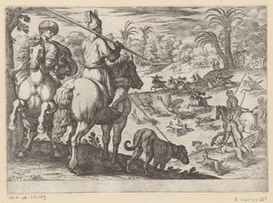 Ostrich Hunt by Antonio Tempesta