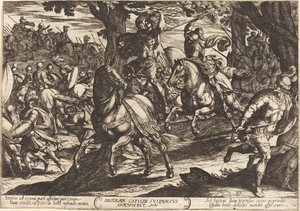 Jacob Kills Absalom, Son of King David by Antonio Tempesta