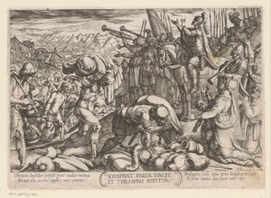 Josaphat Thanks God for His Victory (Old Testament Battle Scenes) by Antonio Tempesta