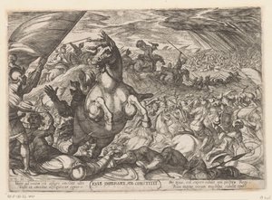 Joshua Commands the Sun to Stand Still (Old Testament Battle Scenes) by Antonio Tempesta