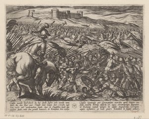 Julius Civilis Flooding the Land with the Help of Dikes by Antonio Tempesta