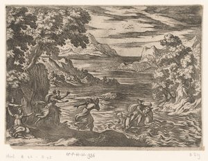 Landscape with the abduction of Europa by Antonio Tempesta