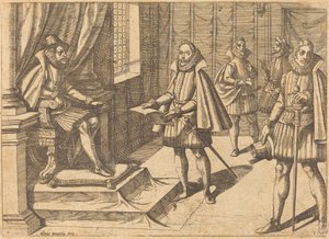 Philip II of Spain on His Throne by Antonio Tempesta
