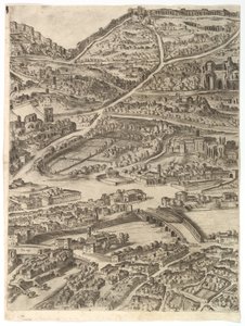 Plan of the City of Rome: Part 5 with the Baths of Caracalla, the Santa Sabina and Part of...