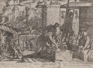The Israelites Rebuilding the Walls of Jerusalem, from 
