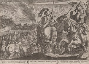 Plate 7: The Egyptians Pursuing the Israelites from The Battles of the Old by Antonio Tempesta