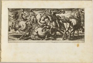 Six Cavalrymen in Combat