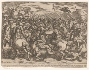 Battle Between the Greeks and the Amazons by Antonio Tempesta