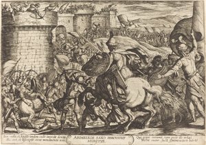 The Death of Abimelech by Antonio Tempesta