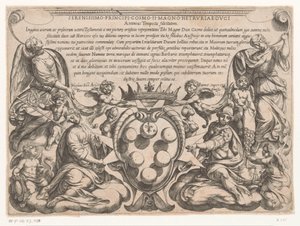 Title Page with Dedication to and Coat of Arms of Cosimo II de