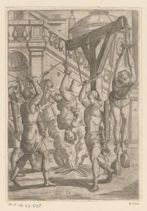 Burning Upside Down and Beating by Antonio Tempesta