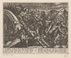 Surprise Attack on the Roman Camp on the Moselle by Antonio Tempesta