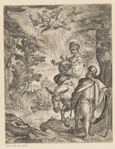 Flight into Egypt by Antonio Tempesta
