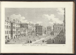 View of Campo Santo Stefano in Venice