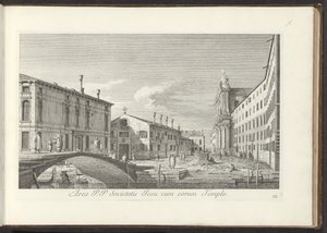View of Campo dei Gesuiti in Venice by Antonio Visentini